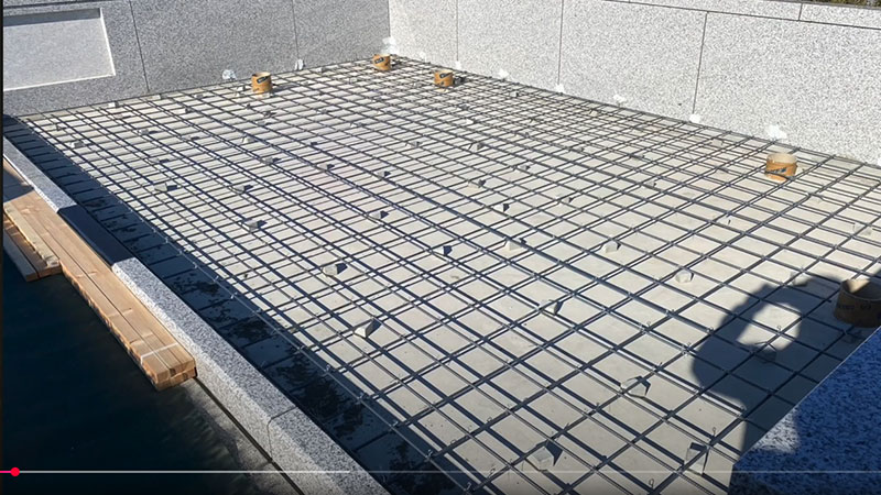 床 鉄筋組